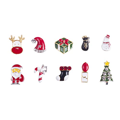 Art de Noël strass goujons 3D Goodplan décoration de luxe ongle durable