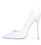 Zhabtuc Escarpins sexy à talons hauts classiques en dentelle pour femme
