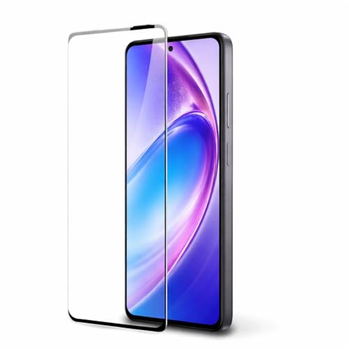 Image of D+ / D plus Compatible with Oppo A3 / A3x / A3 Pro / A79 5G / A98 5G Full HD tempered glass, Edge to Edge Coverage screen guard protector with installation Cleaning kit