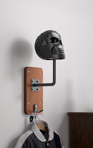 motofans Totenkopf helmhalter Wandhalterung, Helm-Aufbewahrungsregal,