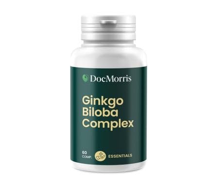 DocMorris Ginkgo Biloba Complex 60Comp ayuda al bienestar mental, la memoria y la función cognitiva.