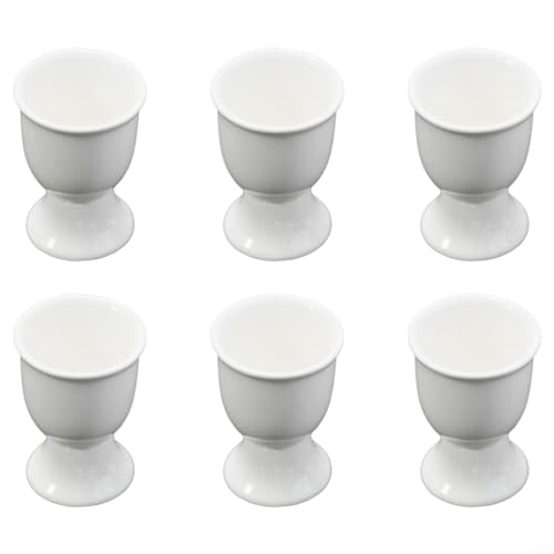 Essentielles Frühstücksartikel-Set mit 6 Keramik-Eierbechern für jeden Haushalt – Bild 3