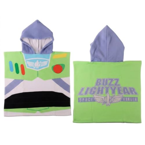 Poncho Toy Story Niño y Niña - Poncho Infantil Toy Story con Capucha y Secado Rápido, Toalla Poncho Niños, Playa, Piscina y Verano, Baño Infantil Ligero y Absorbente