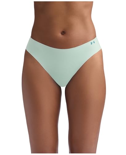 Image of Under Armour Women's 3-pack Pure Stretch No Show Thong Underwear, All-day Comfort & Ultra-soft Fit