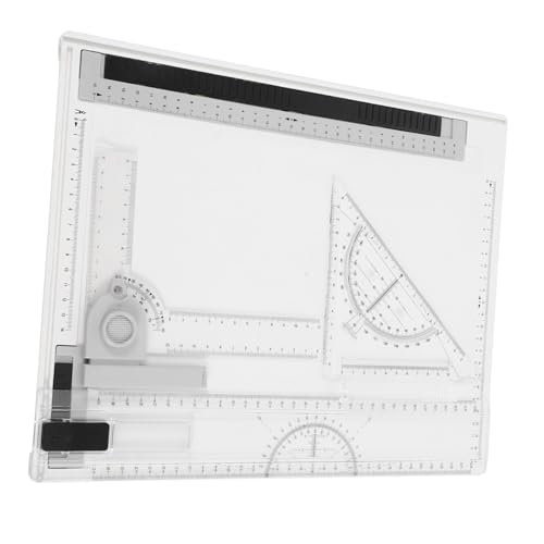 SHINEOFI 1 Juego De Tablero De Dibujo Kit De Arquitectura Herramienta De Escritura Plantillas De Dibujo Técnico Tablero De Dibujo con Barras Paralelas Plantillas De Arquitectura De