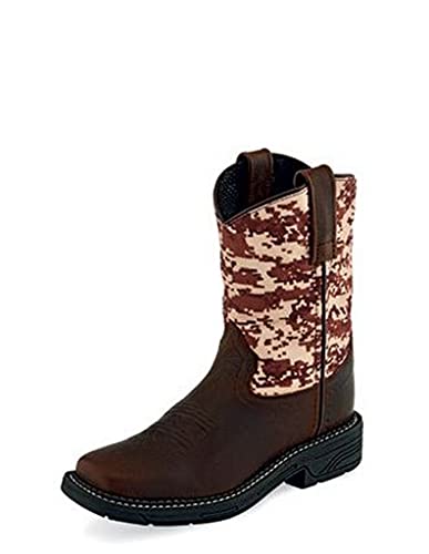 Old West Cowboy Boots Boys Six Row Stitch