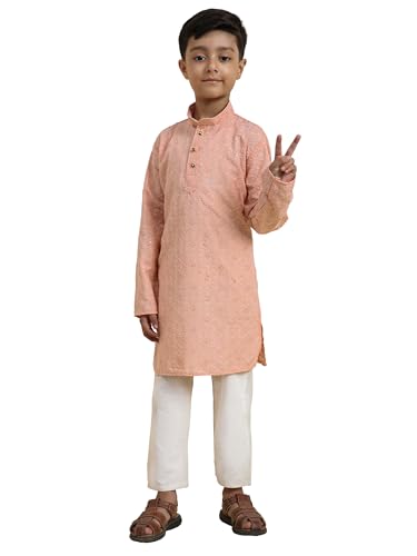 Image of Pro-Ethic Style Developer Boys Cotton Kurta Pajama For Kid's Ethnic Wear | Cotton Kurta Pajama (S-227)