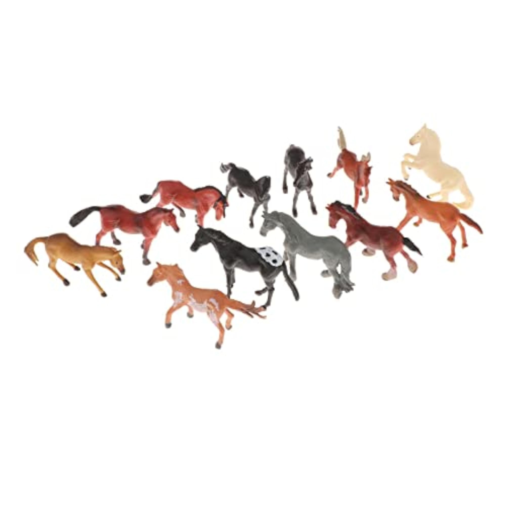 Realistic Mini Horse Figures Solid Models