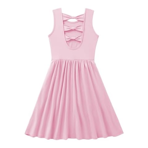 Arshiner Girls Sleeveless Bow Tie Summer Dress Cover