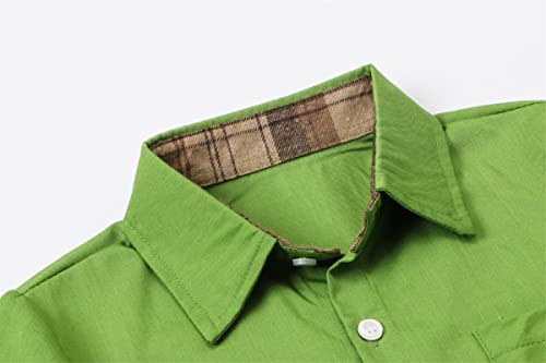 Sangtree Baby Boys Toddlers Long Sleeves Button Down Oxford Cotton Dress Shirt Emerald Green, 18-24 Months = Tag 90 #TOP2