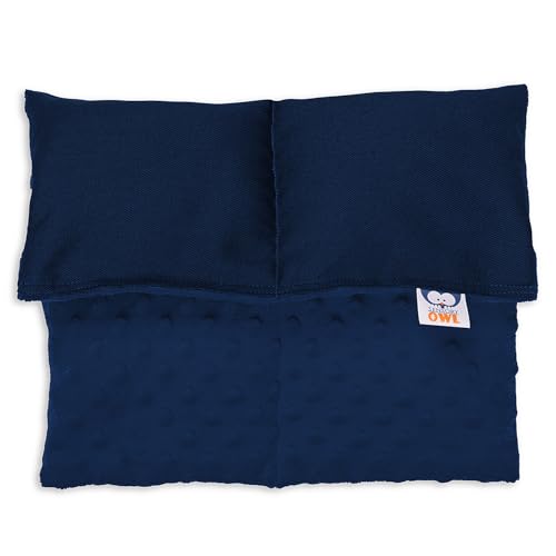 Sensory Owl Almohada Pesada Cojin Sensorial De Regazo Suave Terapéutico para Niños Y Adultos Alivio del Estrés Ansiedad Auto-calmante Relajante 30 x 40 cm 2 kg Azul Marino