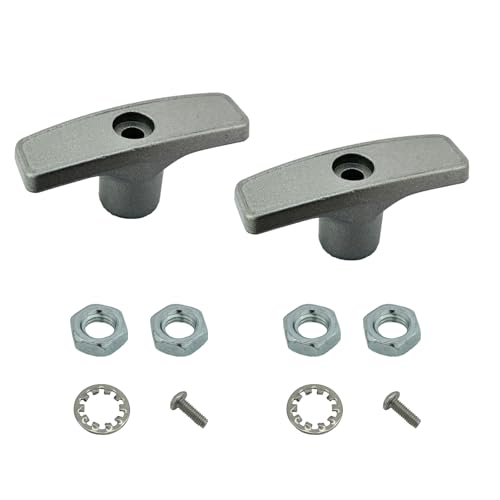 Image of 2 Pack Aluminum RV Waste Valve Handle Replacement for RV Black Tank Valve Handles Kits RV Sewer Valve Handle Replacement Set Waste Valve Extension Rod
