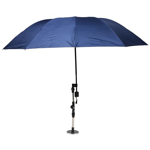 CHOOSEU HVAC Umbrella With Magnetic Base Kit with Adjustable Universal Clamp Folding Umbrella Portable And Convenient Stay Cool and Dry For Outdoor Repair Working(52 WidthBlue)