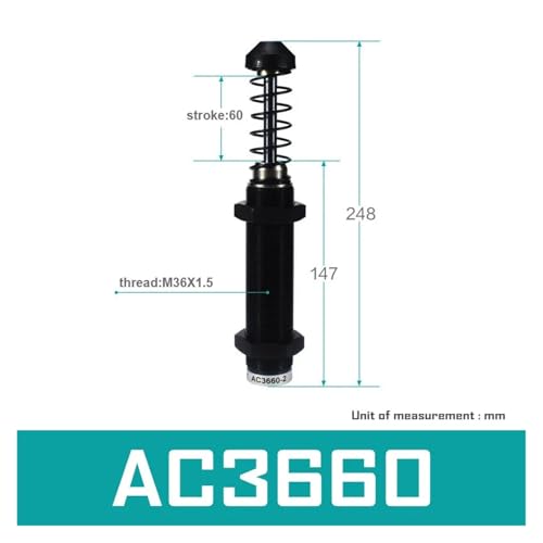 Amortiguador hidráulico AC3660-1 de alta velocidad para maquinaria 2
