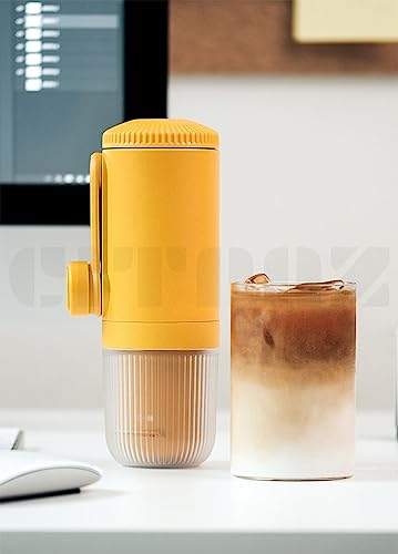 Image of Coffee and Espresso Maker, Barista Level Portable Coffee Maker with Chamber, Plunger, and Filters, Quick Coffee and Espresso Maker