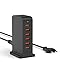 Produktbild POANES 6 Port USB Ladestation 50W USB Ladegerät Mehrfach USB-C Handy Netzteil Mehrfachstecker Charging Station für iPhone iPad iPod Samsung Huawei LG Nexus HTC Nokia Motorola