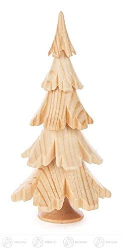 Arbre miniature en bois d'Erzgebirge cadeau traditionnel id&eacute;al pour amateurs d'artisanat