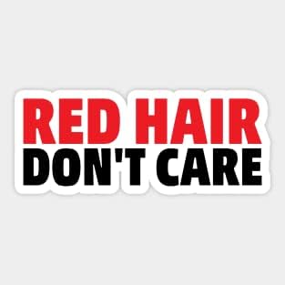 Pegatinas de vinilo de pelo rojo Irlandés Don't Care Pride Pelirroja - Calcomanías de vinilo para laptop Calcomanía para botella de agua, calcomanía