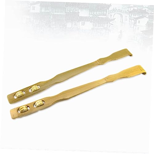 LALAFINA Back Scratcher Hand Massagers Old Men Gifts Wood Roller Back Scraper Calf muscleneck Roller Wood Massage Tools Old People Gifts Leg Calf Roller Wooden Elder itching Anti-Scratch