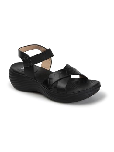 Image of Carlton London women's Lightweight Comfort Wedge Heel Slingback Sandals