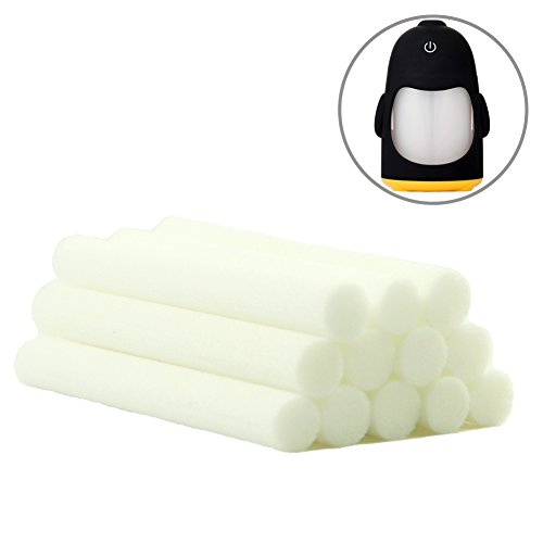 ZELAF Penguin Humidifier Filter, [SGS Cert.] 12 Pack Replacement Sponge Wick Filters for USB LED Color Night Lights Penguin Diffuser, Air Aromatherapy Diffuser Humidifier, Essential Oil and More