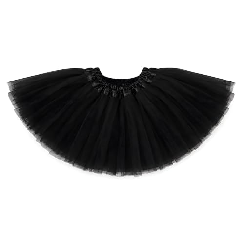 Dancina Black Newborn Baby Tutu Soft Tulle Skirt 0-5 Mo Black