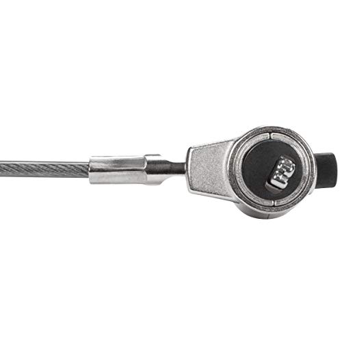 Image of Targus DEFCON 3-in-1 Lock, Resettable Coiled Combination Retail Lock for Laptop Computer and Desktop Security Cable (ASP86CCLGL)
