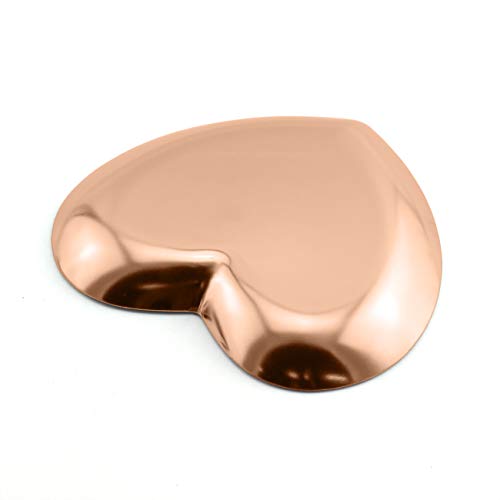 Jcbiz 1 Piece Rose Gold Luxurious Metal Storage Tray Heart Shaped Jewelry Display Tray Home Decoration Serving Plate Craft For Table Organizer #TOP3