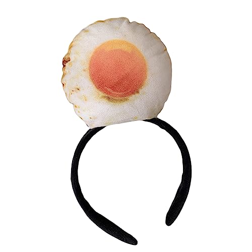 ohodhmnu Divertida diadema de comida para perros calientes, diadema divertida para fiesta, sombrero de comida, disfraz de frito, sombrero de comida de imitación