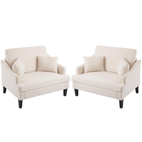 Sillón plegable de tela terry beige