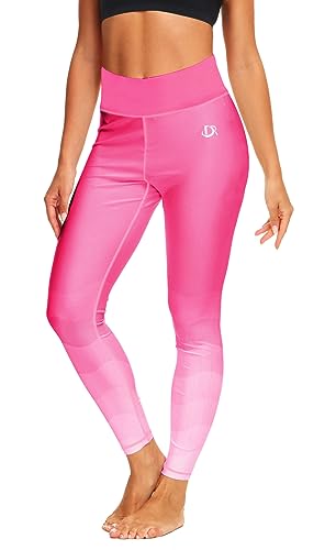 Women UV Protective Swim Pants Swimming Tights Swimwear Pants UPF Water Sport Rash Guard Pants Pink L