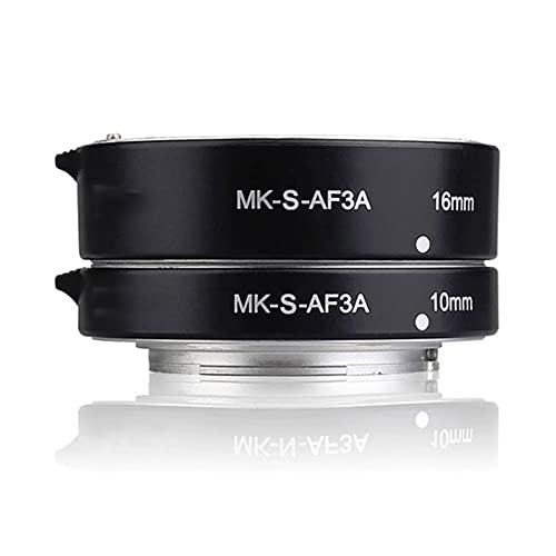 Topiky Messa a Fuoco Automatica Automatica 10mm/16mm/10mm+16mm Set di Tubi di prolunga Macro,per Sony E/Fe NEX3 NEX5 NEX6 NEX7 A5000/A6000/A7/A7M2 Serie E Mount Camera