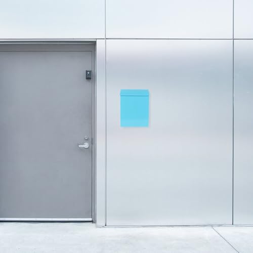 Buzón de correo azul CANIGHT con diseño europeo resistente para el hogar 5