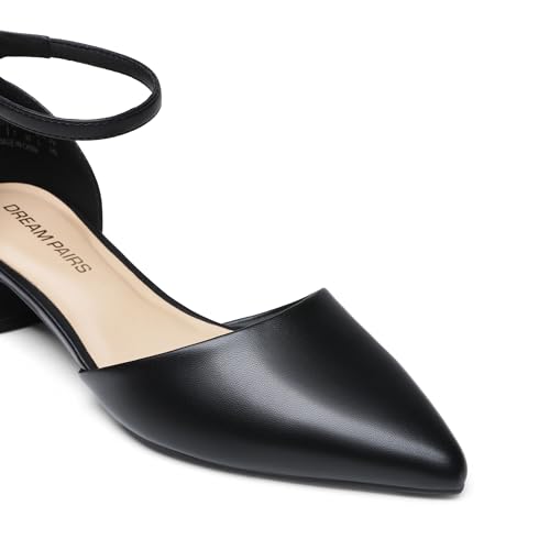 DREAM PAIRS Women's Low Heel Pointed Toe Dress Pumps,Black-Pu,8.5 by DREAM PAIRS - Used condition - Image 6