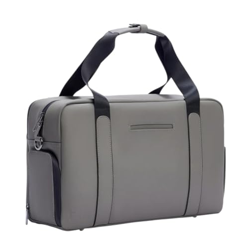The FTL Lite Mens Gym to Office Bag - 17L Briefcase Gym Bag Hybrid with Shoe Compartment & 16" Laptop Sleeve - Executive Daily Carry & Overnight Duffel for Athletic Business Pros - Gray2