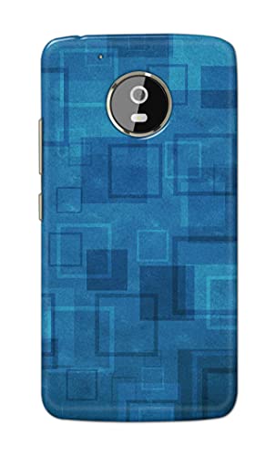 Image of Printed Hard Back Cover Case for Motorola Moto G5+ Plus Back Cover (Plain Azure Blue) -702