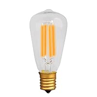 Amazon | エジソンバルブ LED電球 E17 (ミニGLOBEクリア) 調光器対応