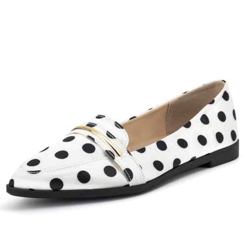 Image of Pointy Toe Penny Loafers for Women Dress Office Work Flats Shoes