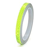 Gwikylo Neon Reflective Tape, 0.4 Inch x 33 FT Outdoor Safety Reflector Tape Strips Waterproof Green Fluorescent Tape for Bicycle,Helment, Auto Signs
