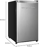 Frigidaire EFR321-AMZ 3.3 cu ft Stainless Steel Mini Fridge, Perfect for Home or The Office, Platinum Series