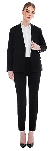Marycrafts Women's Pant Suits Set – Professional Business Suiting Blazer and Pants 2 Piece Outfit - Image 4