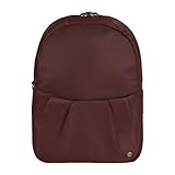 PacSafe Women's Citysafe CX Anti Theft Convertible Backpack-Fits 10' Tablet, Merlot, 8 Liter