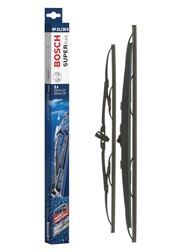 Bosch Super Plus Spoiler SP21/21S Wiper Blades Length 530mm/530mm 1 Set Front Windscreen Fits UK Right Hand Drive Vehicles Only