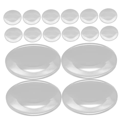 Garneck 30pcs Convex Lens Magnifying Optical Lens Tool Magnifier for Teaching and Studying Lightweight and Portable for Equipment