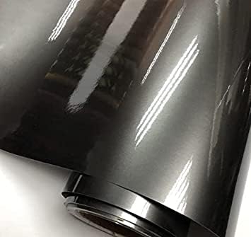 Image of WALLMATE Carbon & Matellic Wrap Sheet Roll Film Sticker Decal Waterproof Car Styling Wrap Auto Vehicle Accessories (12x76 Inch, Grey Metallic)
