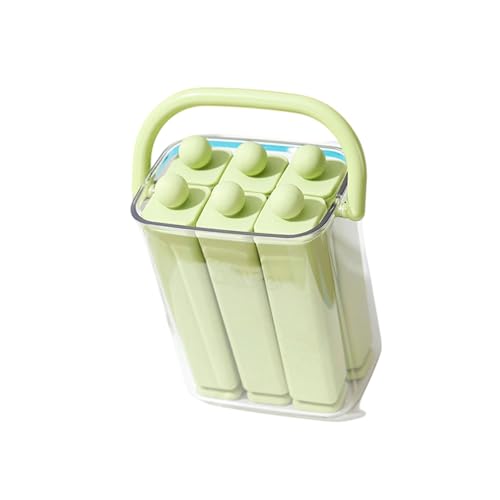 Molde flexible para paletas y cubitos de hielo verde miniatura 1