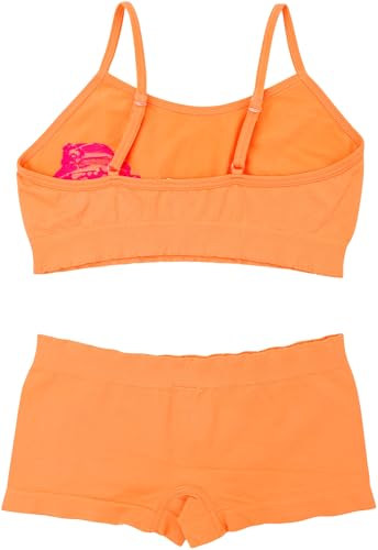 Image of ToBeInStyle Girl Pack of 6 Set Spaghetti Strap Training Bras & Boyshorts Bikinis
