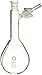 Kontes 213100-2014 Airless-Ware Reaction/Storage Classic Schlenk Tube Distillation Flask, 200mL Capacity, 14/20 Standard Taper Joint