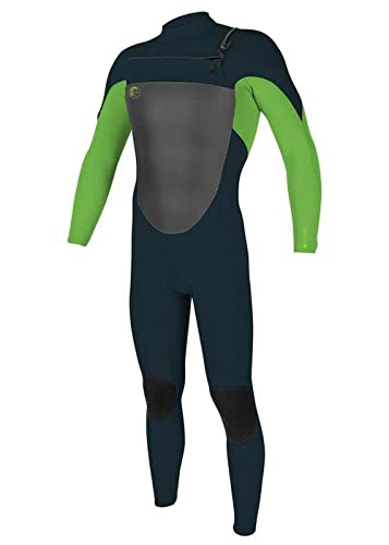 Combinaison O'Neill junior pour le surf d'été en ardoise dayglo avec zip poitrine