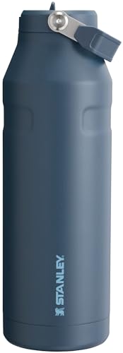 Image of Stanley IceFlow Flip Straw 2.0 Water Bottle 50 OZ | Built-In Straw with Larger Opening | Lightweight & Leak-Resistant | Insulated Stainless Steel | BPA-Free | Navy
